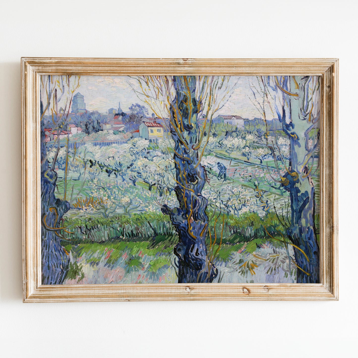 View of Arles, Flowering Orchards (1889) by Van Gogh