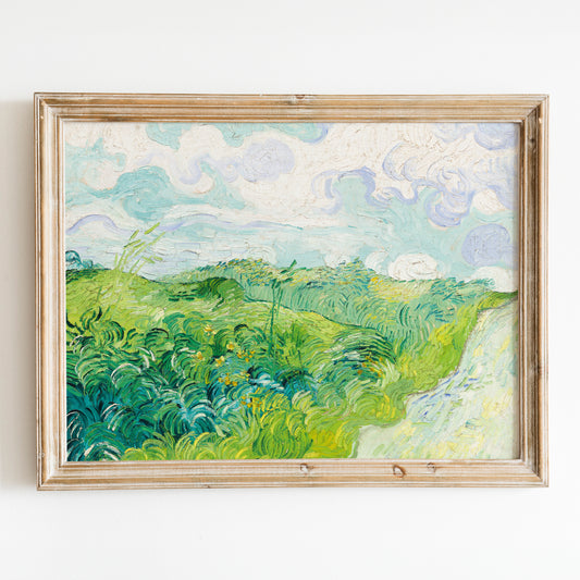 Green Wheat Fields, Auvers (1890) by Van Gogh