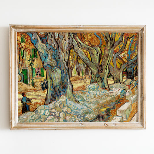 The Large Plane Trees (1889) by Van Gogh