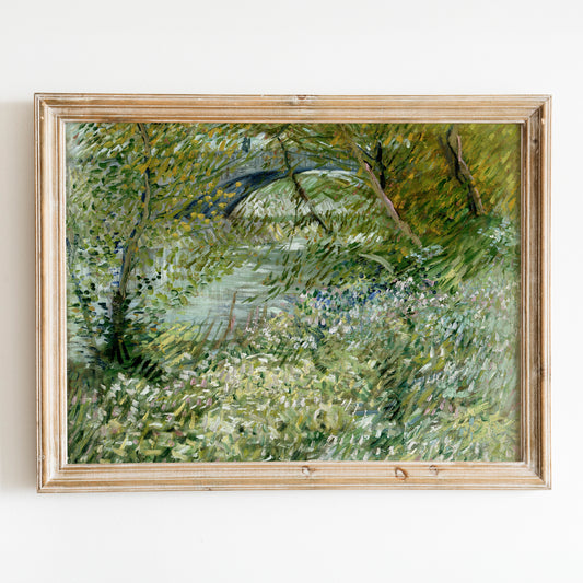 River Bank in Springtime (1887) by Van Gogh