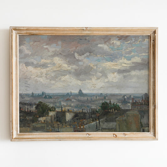 View of Paris (1886) by Van Gogh