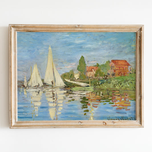 Regattas at Argenteuil (1872) by Claude Monet