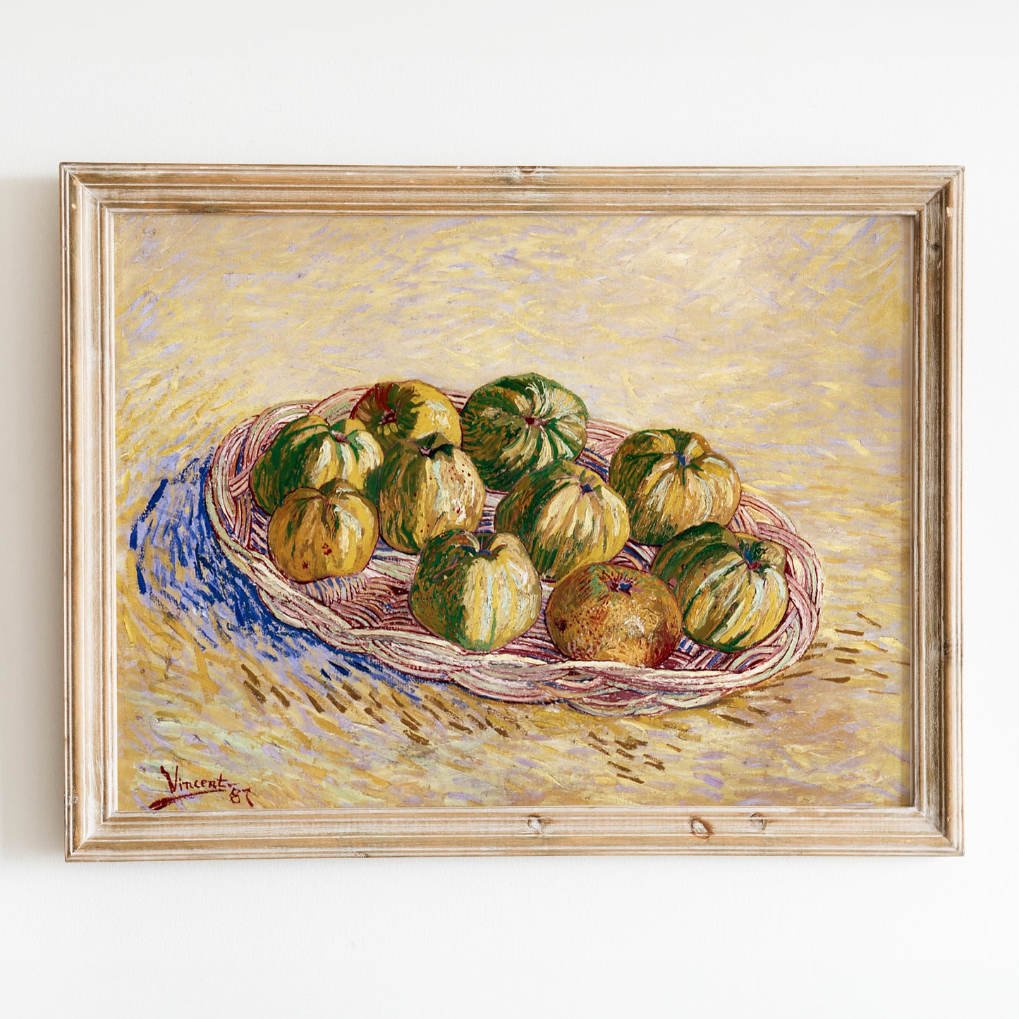 Still Life, Basket of Apples (1887) by Van Gogh