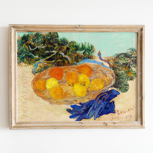 Oranges and Lemons with Blue Gloves (1889) by Van Gogh