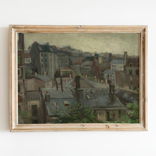 View from Vincent's Studio (1886) by Van Gogh