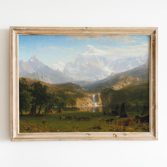 The Rocky Mountains, Lander's Peak (1863) by Albert Bierstadt