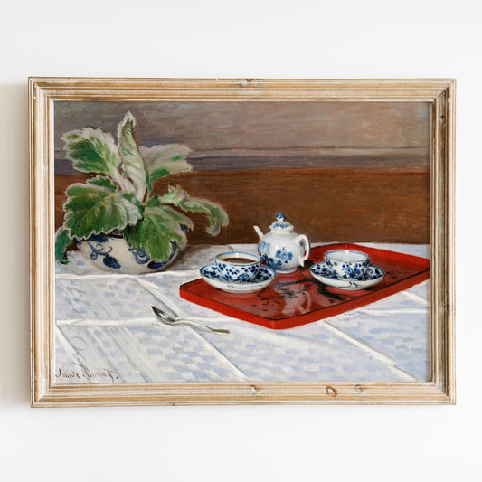 Still Life, Tea Service (1872) by Claude Monet