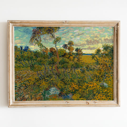 Sunset at Montmajour (1888) Van Gogh