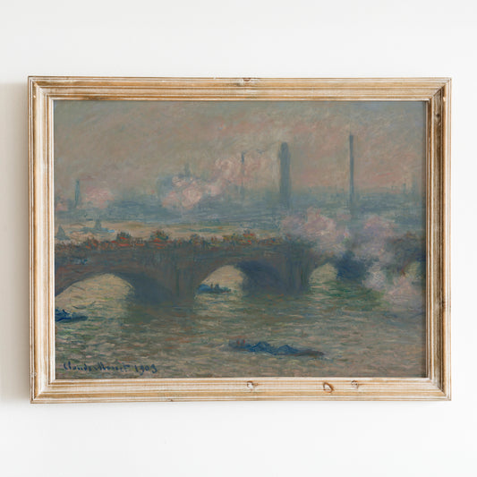 Waterloo Bridge, Gray Day (1903) by Claude Monet
