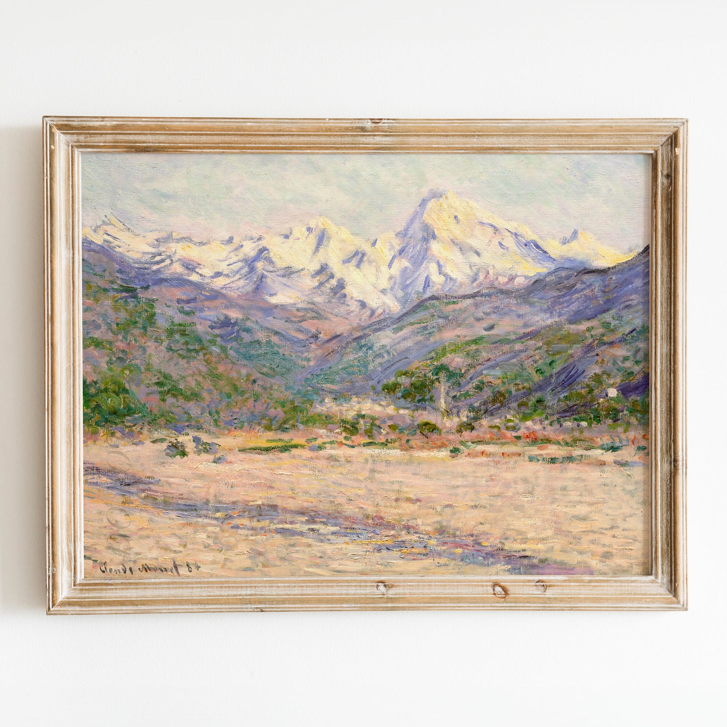 The Valley of the Nervia (1884) by Claude Monet