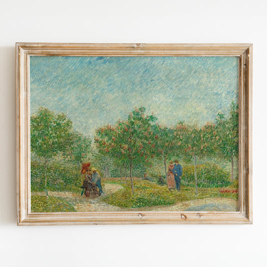 Garden with Courting Couples: Square Saint-Pierre (1887) by Van Gogh