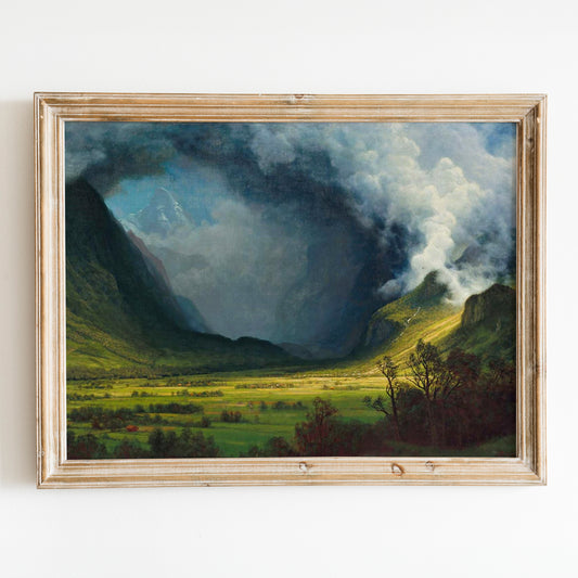 Storm in the Mountains by Albert Bierstadt