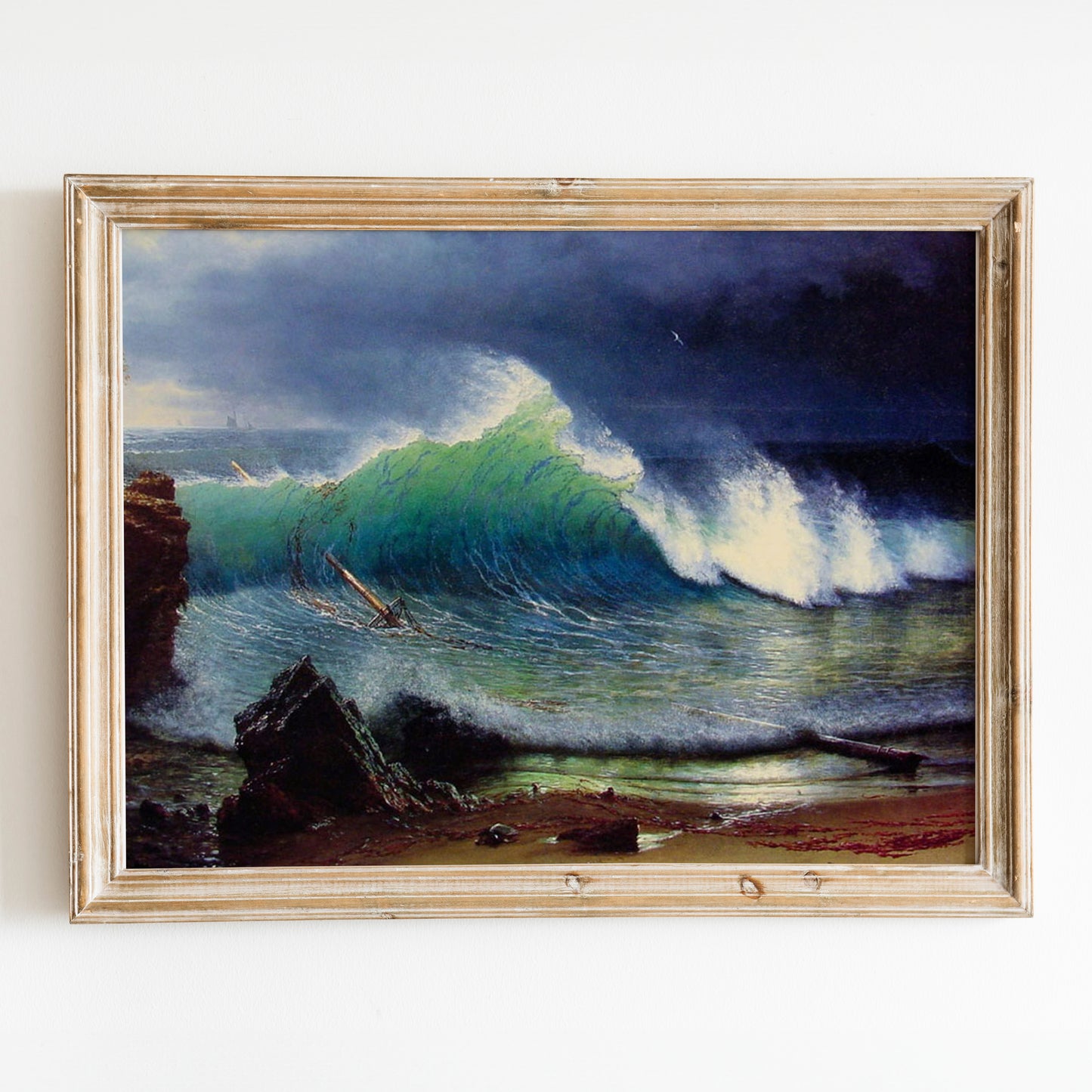 The Shore of the Turquoise Sea (1878) by Albert Bierstadt