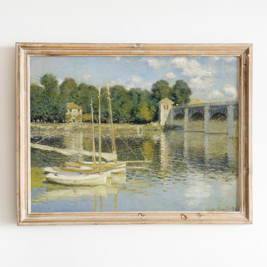 The Argenteuil Bridge (1874) by Claude Monet