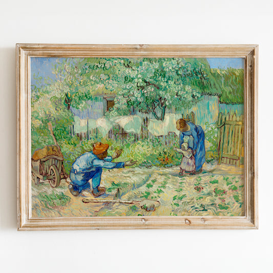 First Steps, after Millet (1890) by Van Gogh