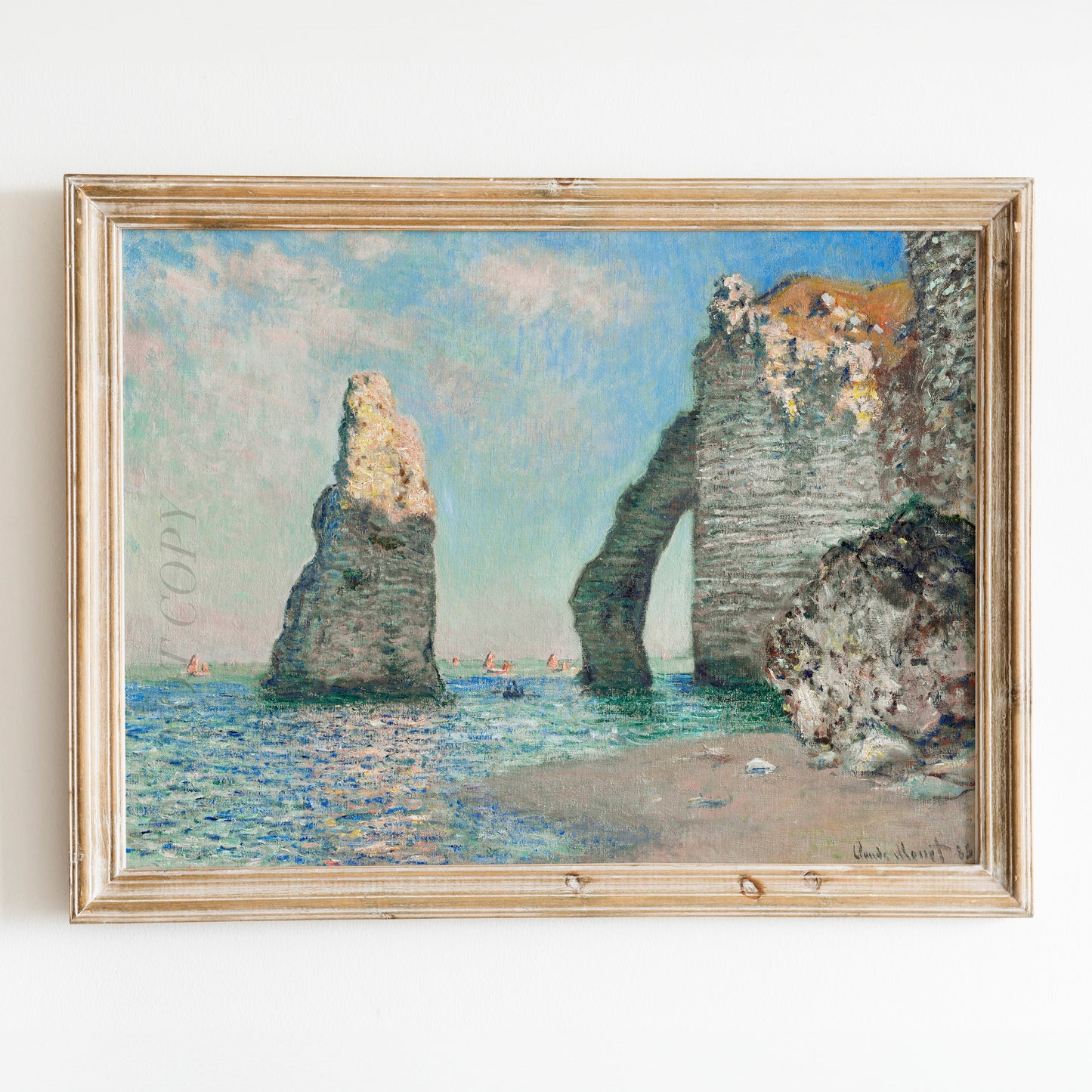 The Cliffs at Étretat (1885) by Claude Monet