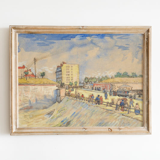 Gate in the Paris Ramparts (1887) by Van Gogh