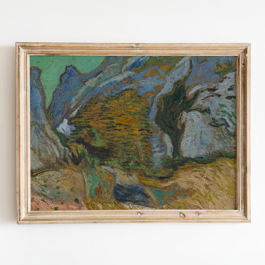 Ravine with a Small Stream (1889) by Van Gogh