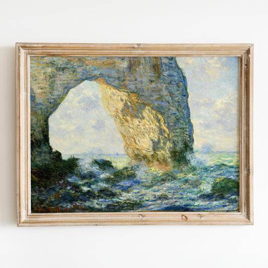 The Manneport Rock Arch by Claude Monet