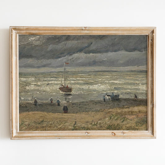 View of the Sea at Scheveningen (1882) by Van Gogh