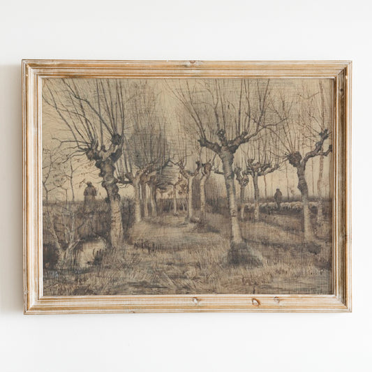 Pollard Birches (1884) by Van Gogh