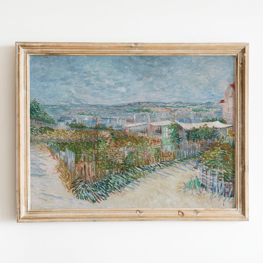 Montmartre: Behind the Moulin de la Galette (1887) by Van Gogh