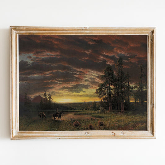 Evening on the Prairie (1870) by Albert Bierstadt