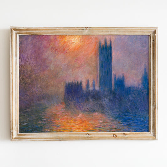 The Houses of Parliament, Sunset (1904) by Claude Monet