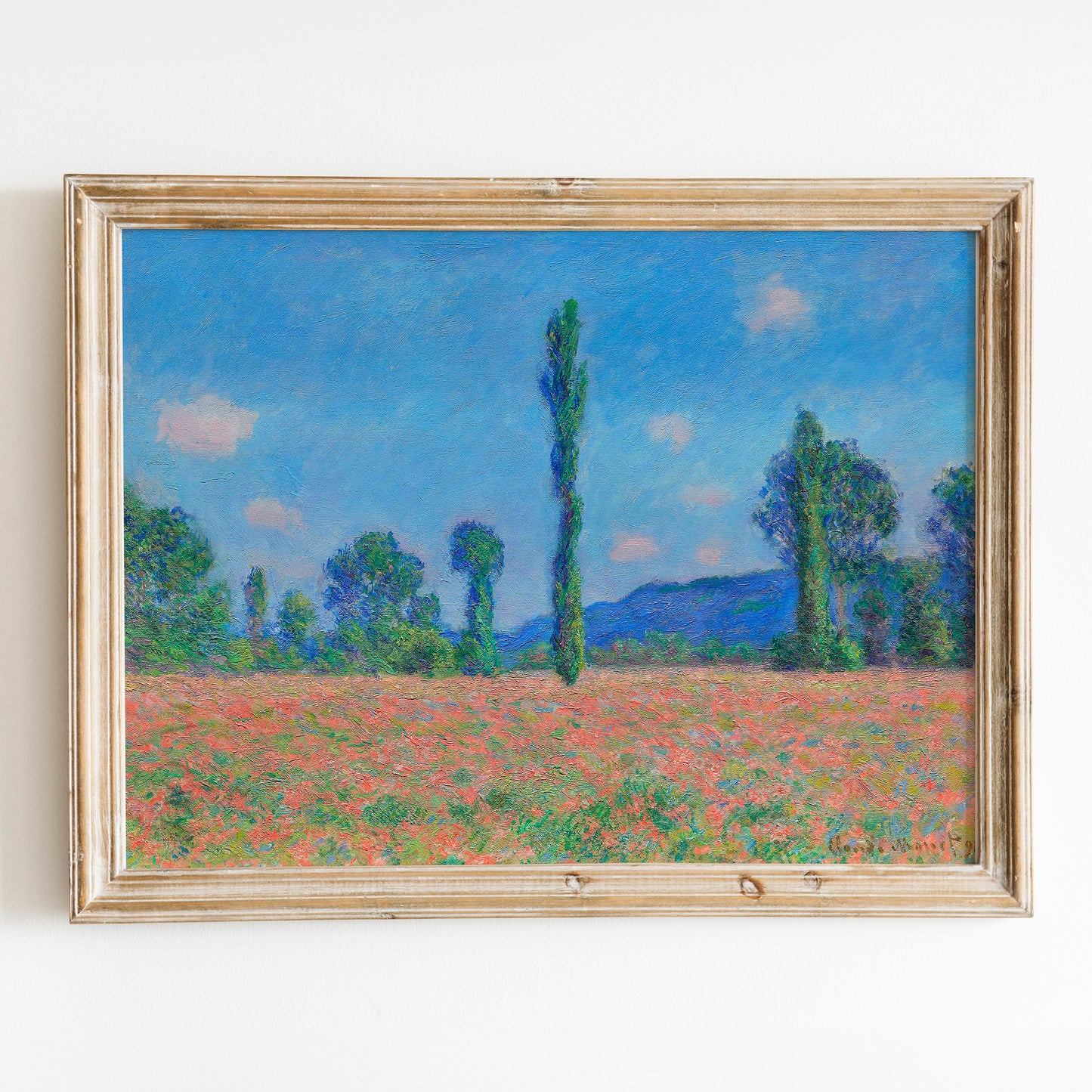 Poppy Field, Giverny (1890–1891) by Claude Monet