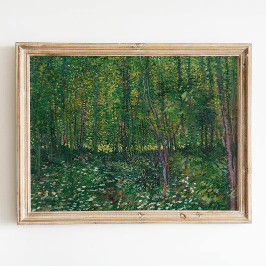Trees and Undergrowth (1887) by Van Gogh