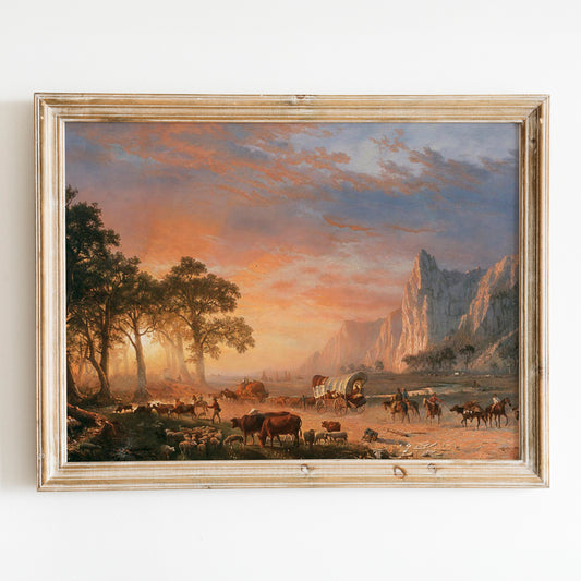 Emigrants Crossing the Plains (1869) by Albert Bierstadt