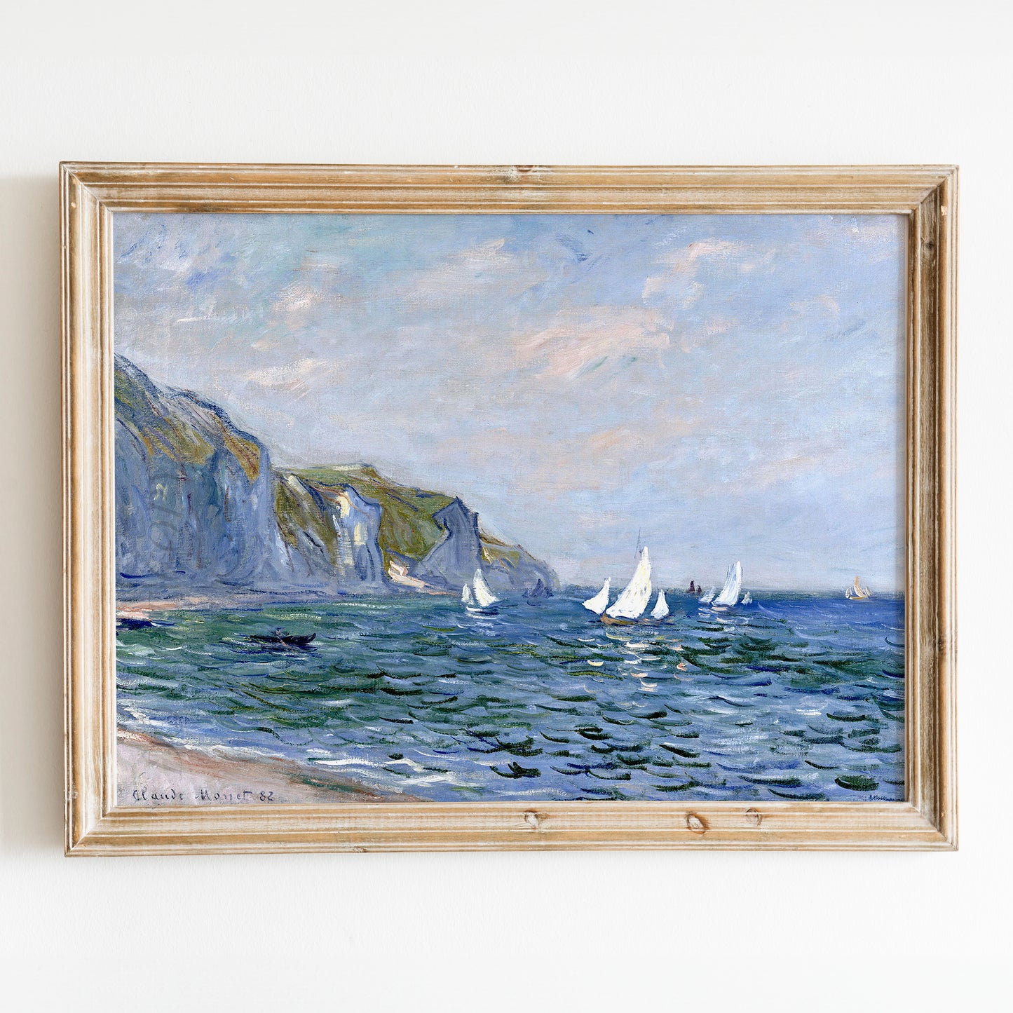 Cliffs and Sailboats at Pourville