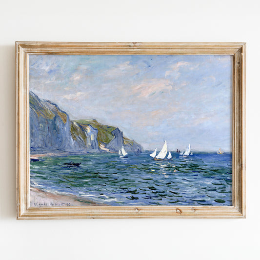 Cliffs and Sailboats at Pourville