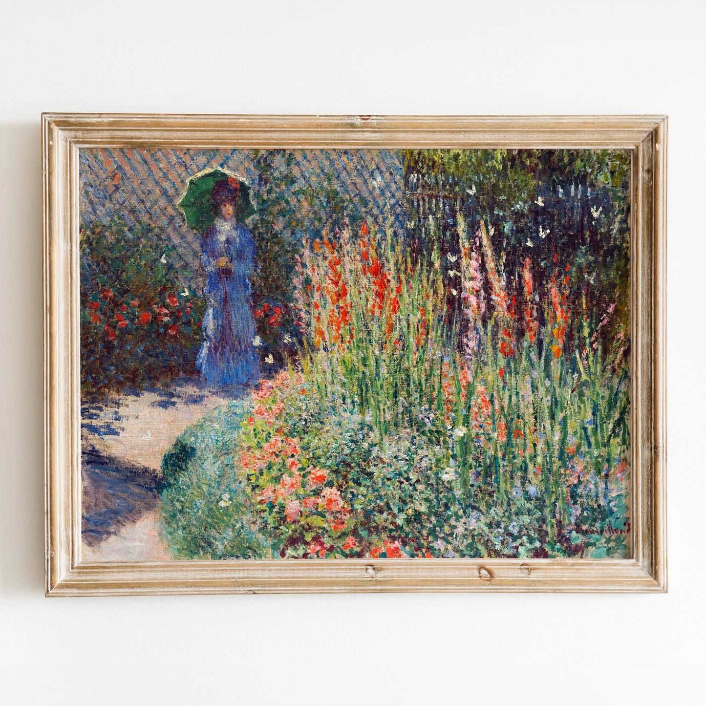 Rounded Flower Bed (1876) by Claude Monet