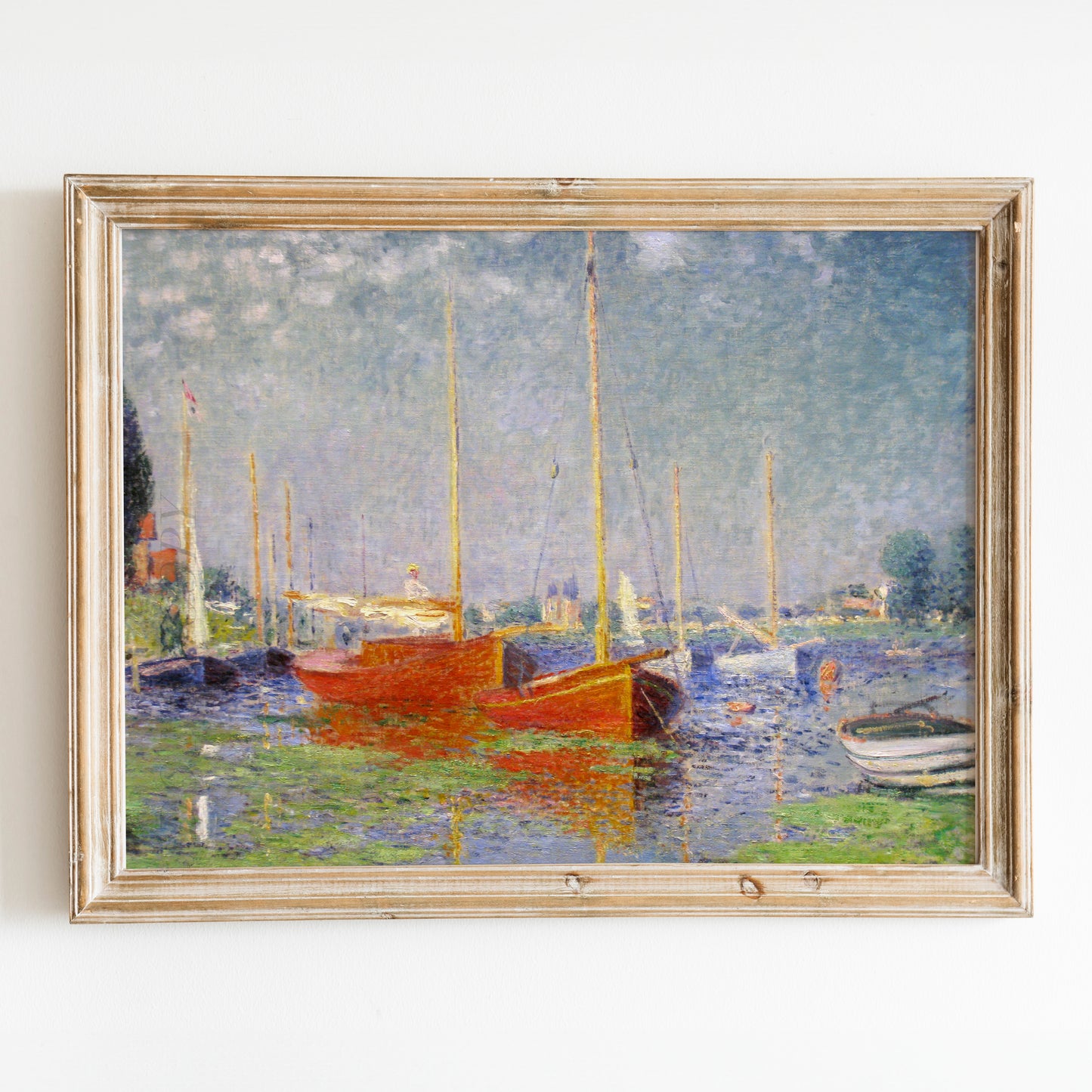 Red Boats at Argenteuil (1875) by Claude Monet