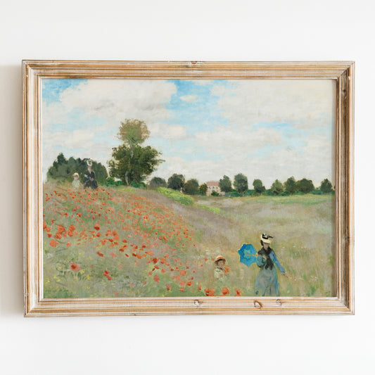 The Poppy Field near Argenteuil (1873) by Claude Monet