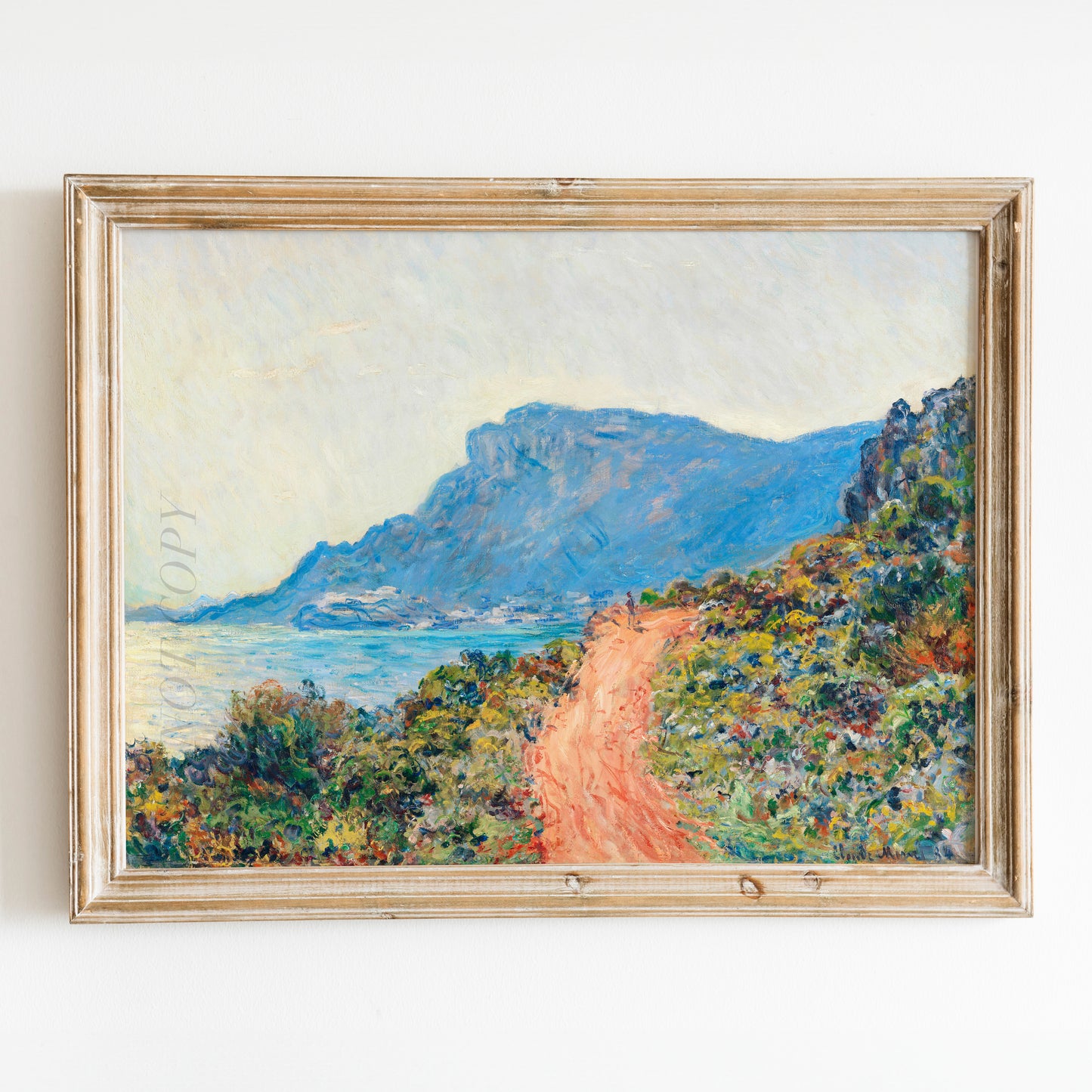 The Corniche near Monaco (1884) by Claude Monet