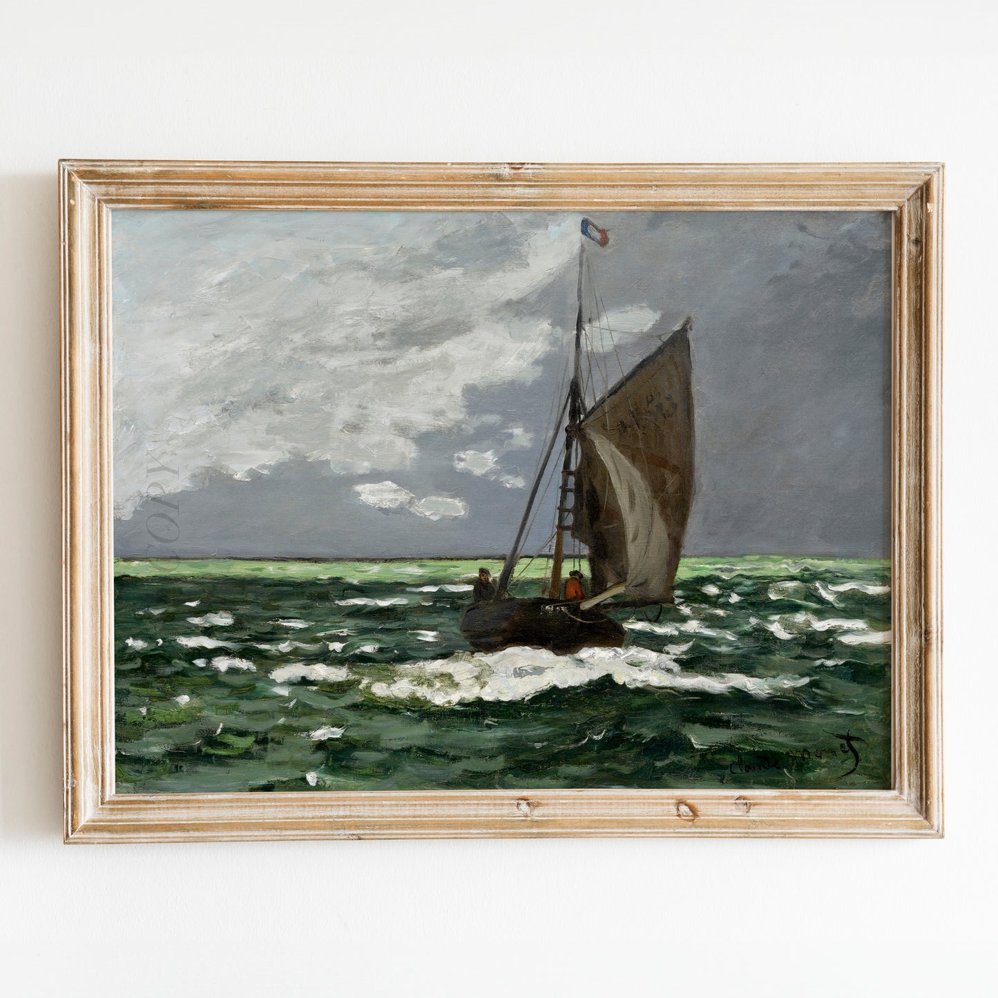 Seascape, Storm (1866) by Claude Monet