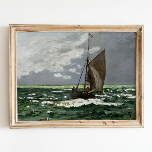Seascape, Storm (1866) by Claude Monet