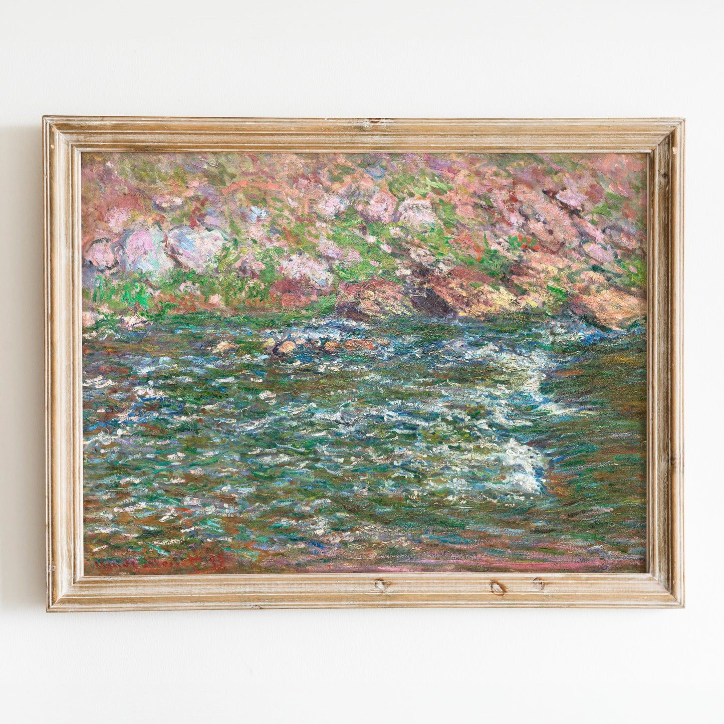 Rapids on the Petite Creuse at Fresselines (1889) by Claude Monet