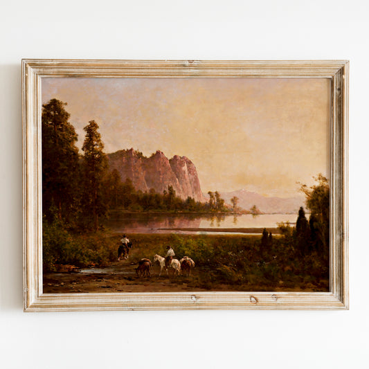 Yosemite Vintage Western Old West Mountain Landscape