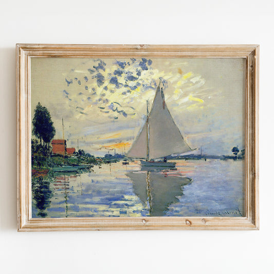 Sailboat by Claude Monet