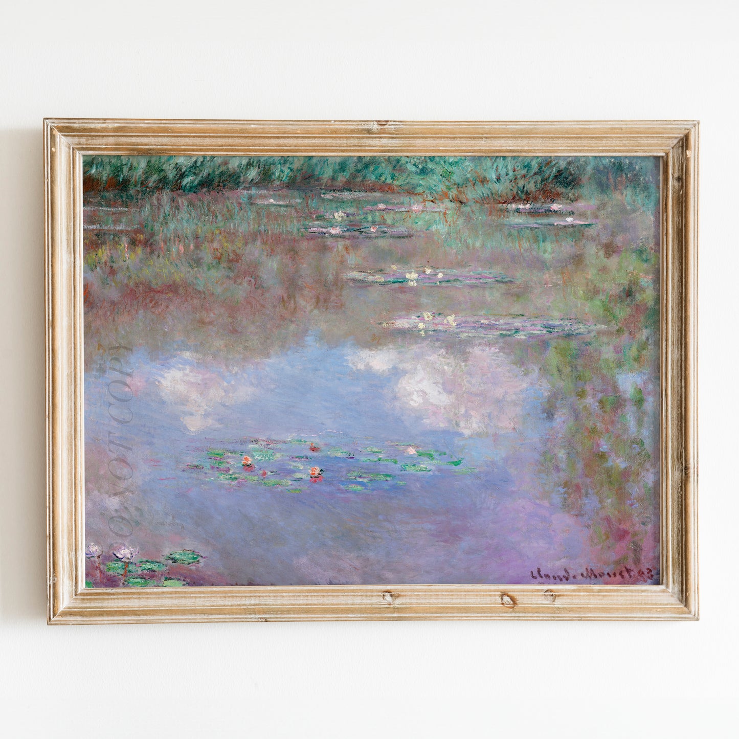 The Water Lily Pond (Clouds) (1903) by Claude Monet