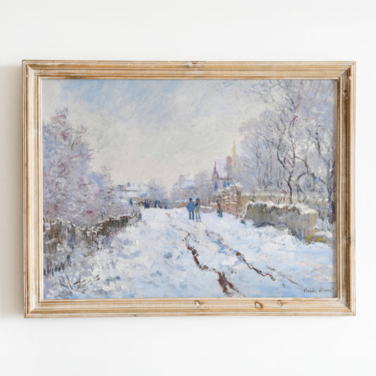 Snow at Argenteuil (1874–1875) by Claude Monet