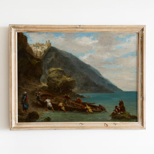 View of Tangier from the Seashore (1856-1858) by Eugène Delacroix