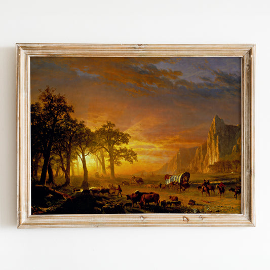 Emigrants Crossing the Plains (1869) by Albert Bierstadt