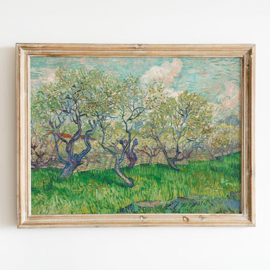 Orchard in Blossom (1889) by Van Gogh