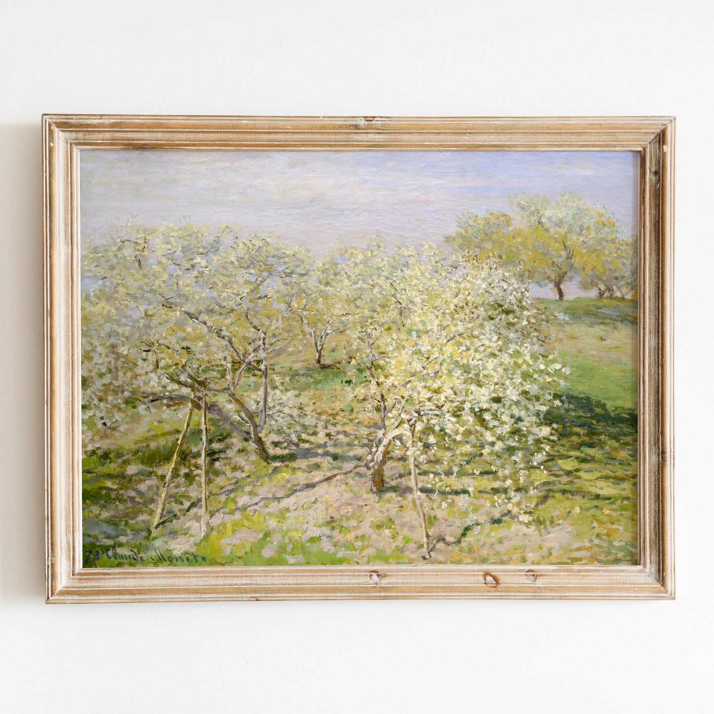 Spring (Fruit Trees in Bloom) (1873) by Claude Monet