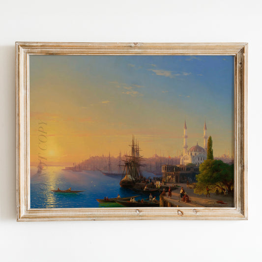 View of Constantinople and the Bosphorus (1856) by Ivan Konstantinovich Aivazovsky