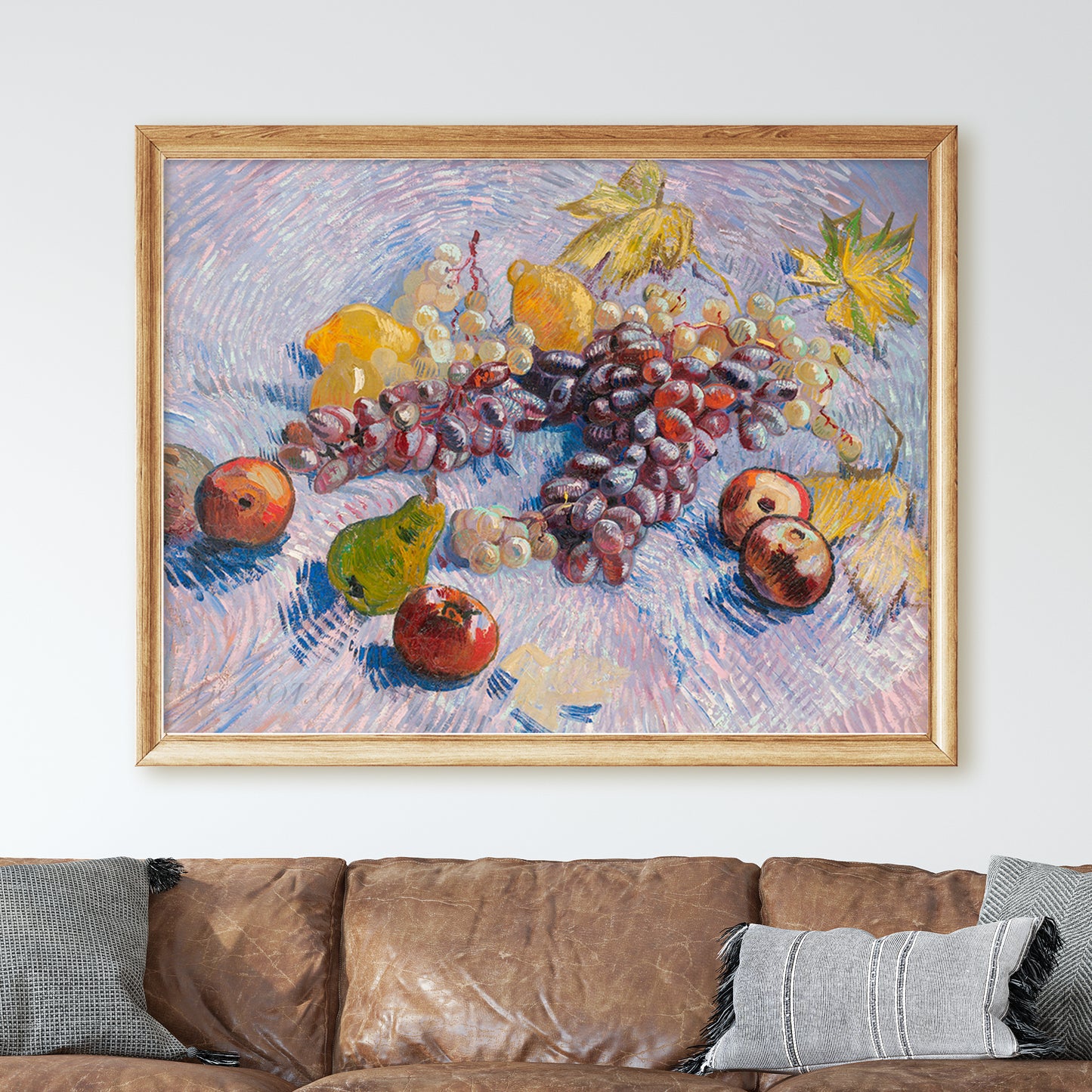 Grapes, Lemons, Pears, and Apples (1887) by Van Gogh